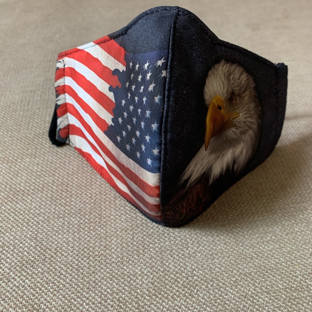 Fabric Mask with eagle - Picture 4 of 5